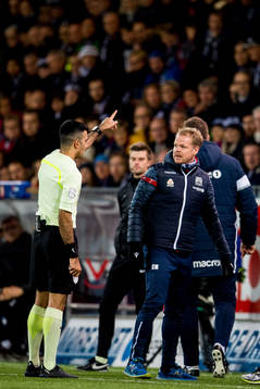 Christian Michelsen, head coach of Kristiansund, is being