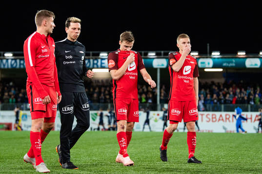 Ruben Yttergård Jenssen and Taijo Teniste of Brann look