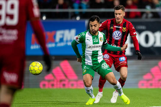 Hammarbys Jiloan Hamad  och Östersunds Jamie Hopcutt