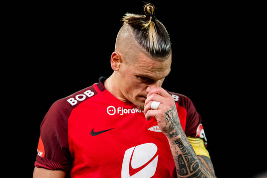 Vito Wormgoor of Brann looks dejected