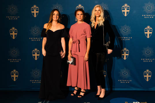 Kosovare Asllani, Jessica Samuelsson och Sofia Jakobsson