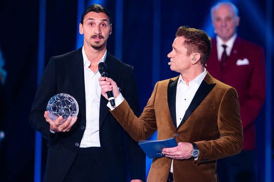 Zlatan Ibrahimovic tilldelas priset Årets Forward