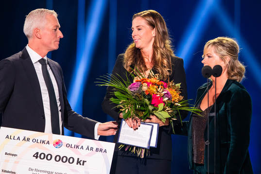 Lotta Schelin tilldelas fotbollskanalens Hederspris av