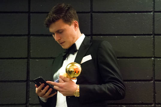 Victor Nilsson Lindelöf med Guldbollen
