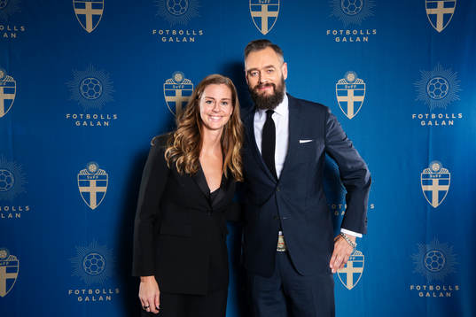 Olof Lundh och Lotta Schelin