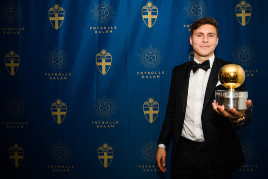 Victor Nilsson Lindelöf vinnare av Guldbollen