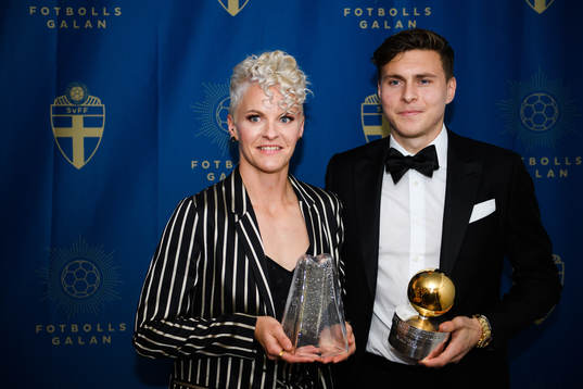 Nilla Fischer och Victor Nilsson Lindelöf