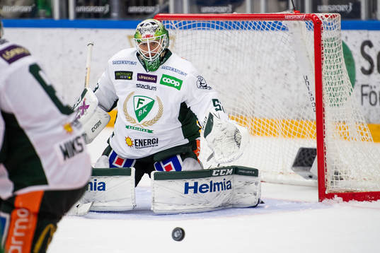 Färjestads målvakt Markus Svensson