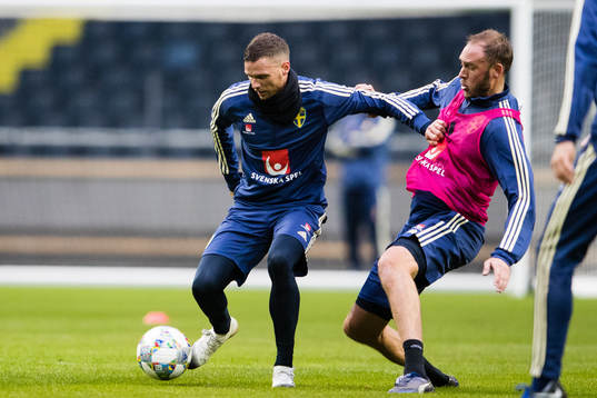 Sveriges Marcus Berg och Andreas Granqvist