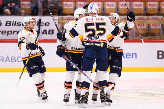 Djurgårdens spelare jublar