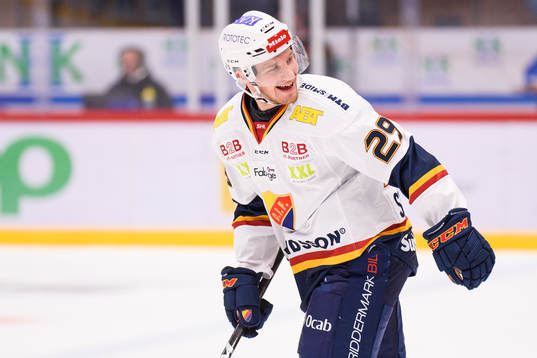 Djurgårdens Sebastian Strandberg jublar