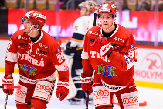 Timrås Filip Hållander jublar