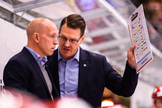 Timrås tränare Fredrik Andersson och assisterande