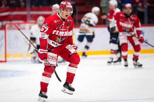 Timrås Anton Wedin jublar