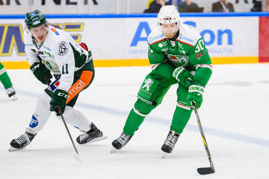 Rögles Ted Brithén och Färjestads Joakim Nygård