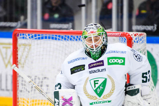 Färjestads målvakt Markus Svensson