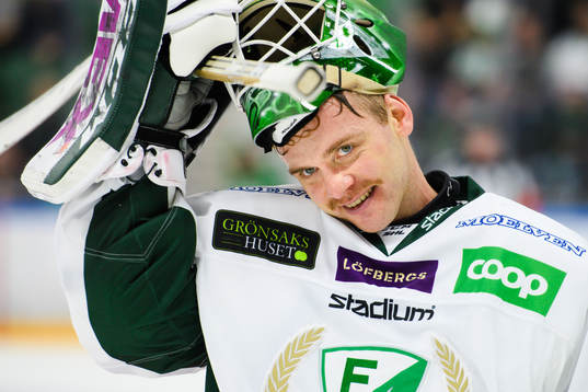 Färjestads målvakt Markus Svensson