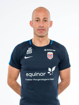 Jonas Ueland Kolstad, goalkeeper coach of Norway U20, poses