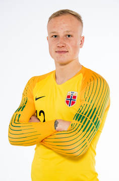 Goalkeeper Julian Faye Lund of Norway poses for a portrait
