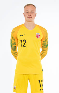 Goalkeeper Julian Faye Lund of Norway poses for a portrait