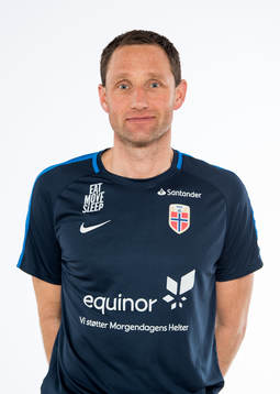 Terje Skjeldestad, goalkeeper coach of Norway U21, poses