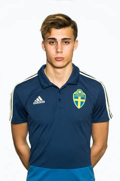 Isac Larsson i P17-landslaget