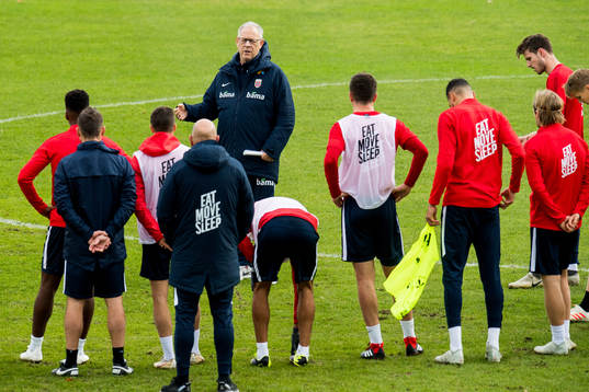 Lars Lagerbäck, head coach of Norway