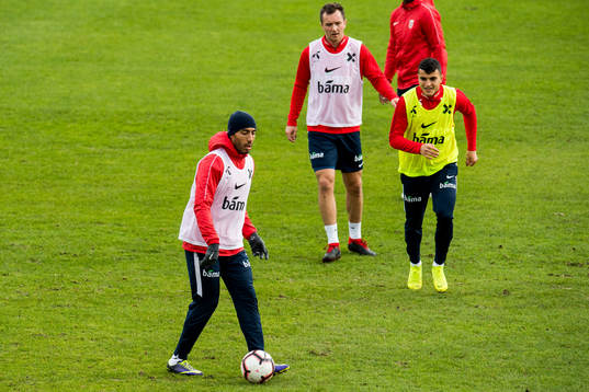 Haitam Aleesami, Even Hovland and Mohamed Elyounoussi of
