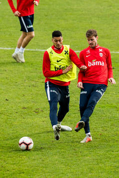 Bjørn Maars Johnsen and Håvard Nordtveit of Norway
