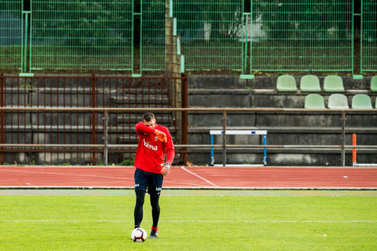Goalkeeper Rune Almenning Jarstein of Norway