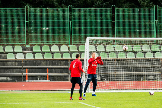 Goalkeeper Rune Almenning Jarstein and goalkeeper Ørjan