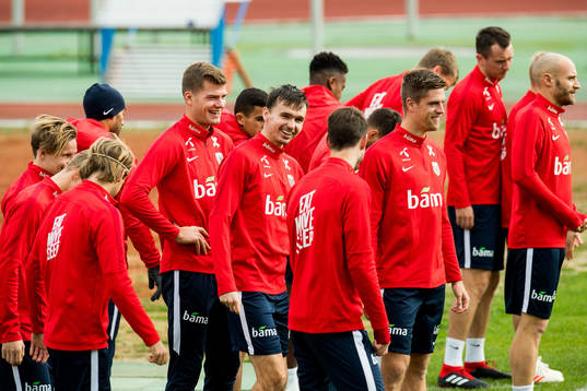 Alexander Sørloth, Ole Kristian Selnæs and Markus