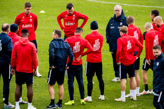 Lars Lagerbäck, head coach of Norway