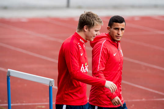 Sigurd Rosted and Omar Elabdellaoui of Norway