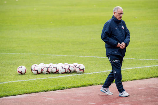 Lars Lagerbäck, head coach of Norway