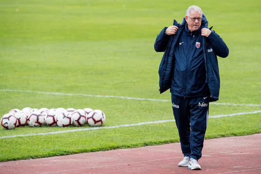 Lars Lagerbäck, head coach of Norway