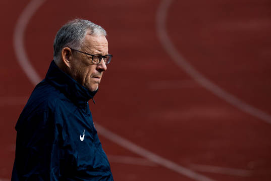 Lars Lagerbäck, head coach of Norway