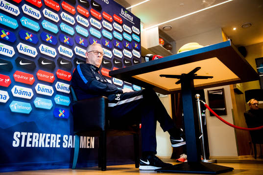 Lars Lagerbäck, head coach of Norway