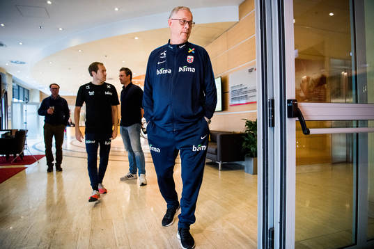 Lars Lagerbäck, head coach of Norway