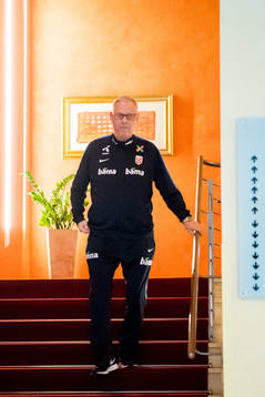 Lars Lagerbäck, head coach of Norway
