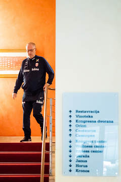 Lars Lagerbäck, head coach of Norway