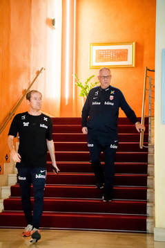 Svein Graff, head of communications of NFF, and Lars