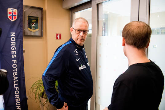 Lars Lagerbäck, head coach of Norway