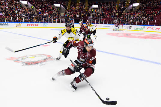 Malmö Redhawks Henrik Hetta och Brynäs Johan Alcén
