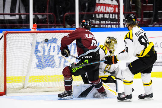 Malmö Redhawks Johan Olofsson gör matchavgörande 4-3
