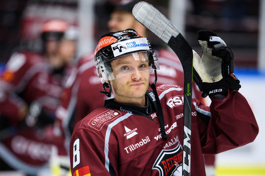 Malmö Redhawks Johan Olofsson tackar publiken