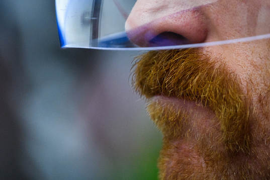 Malmö Redhawks Jens Olsson med sin movember-mustasch