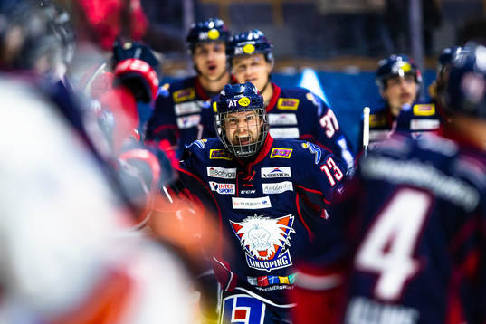 Linköpings Andrew Gordon jublar
