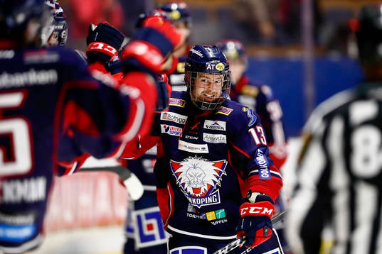 Linköpings Andrew Gordon jublar
