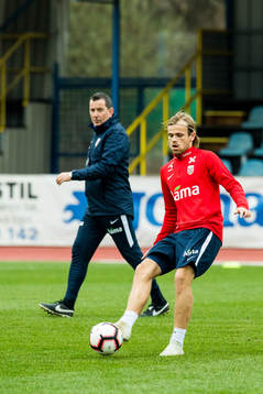 Per Joar Hansen, assistant coach of Norway, and Iver Fossum